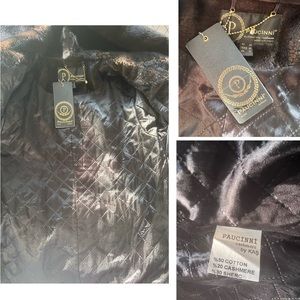 NWT WOMEN WINTER COAT HOODED SINGLE-BREASTED BELTED INSULATED JACKET LINED BROWN